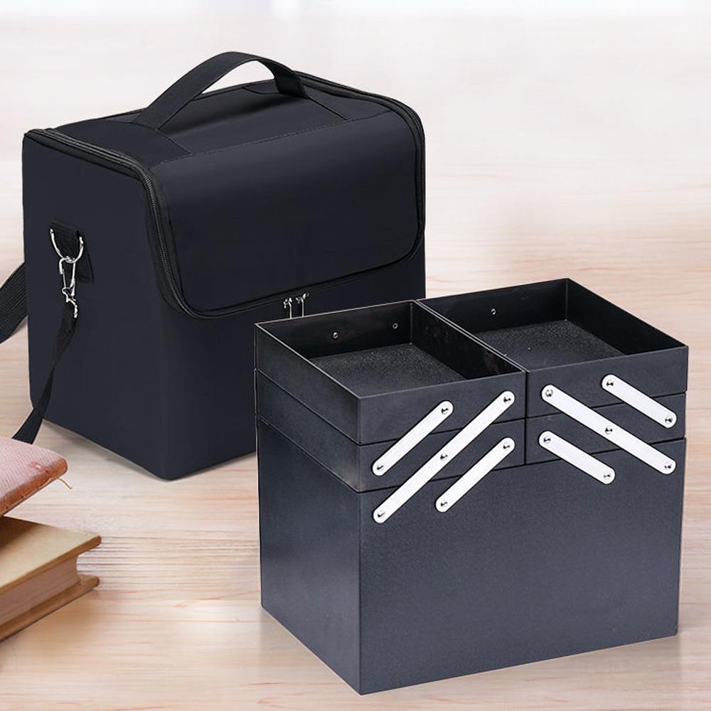 Large Capacity Make Up Bag Multi-layer Manicure Hairdressing Tool Kit Cosmetics Storage Case Box Toiletry Bag Makeup Organizer