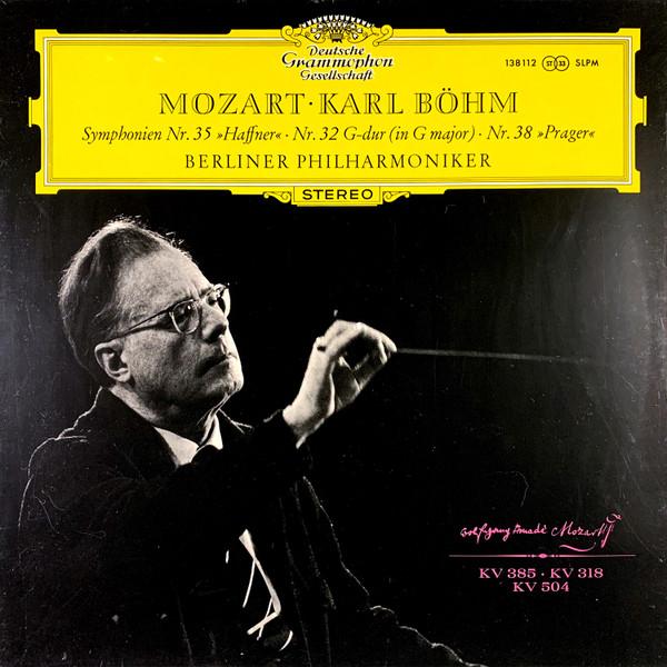 

LP Record MOZART KARL BOHM BERLINER PHILH Symphonien Nr. 35 haffner Nr. 3 SLPM138112 DEUTSCHE GRAMMO Germany Classical Used