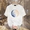 American Trendy Brand Pure Cotton Men'S Printed Short-Sleeved T-Shirt Trendy Men'S And Women'S Versatile Round Neck T-Shirt Men'S