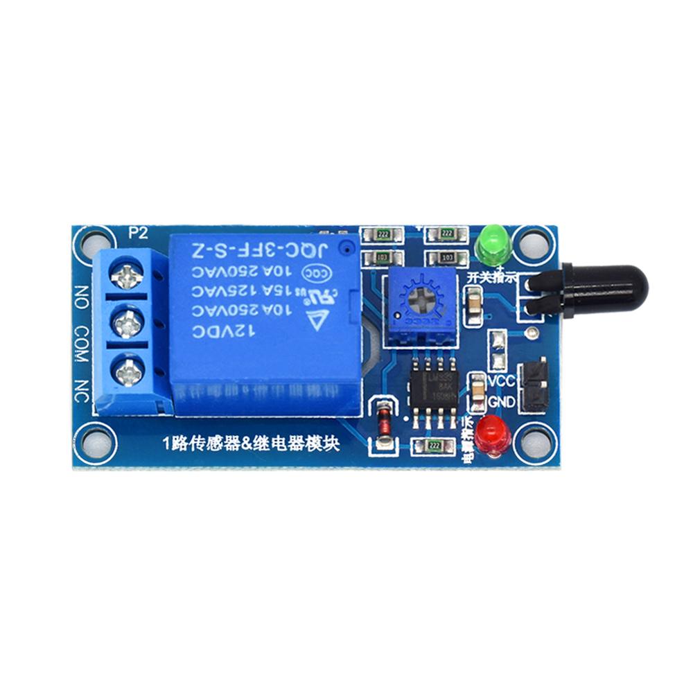 IR Infrared 1 Channel 1V 11V Flame Detection Sensor Module Fire Alarm Sensor Relay Module For Arduino