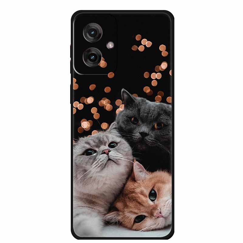 Etui do Motorola Moto G55 5G Luksusowe Miękkie Silikonowe TPU Tylna Osłona Etui na Telefon dla MotoG55 Ochronne Odporne na Wstrząsy Kolorowe Fundas