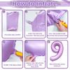 40 inch 0-9 Matte Purple Number Balloons Helium Foil Mylar Balloon Birthday Party banquet Decoration