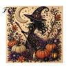Nicht gruselige Halloween-Deko-Projekte, Perlenmalset, Süßer Geist 3D-Kunst-DIY, Gemütliches Herbst-Hausdeko-Set für Erwachsene, Weihnachtsbasteln Festlich