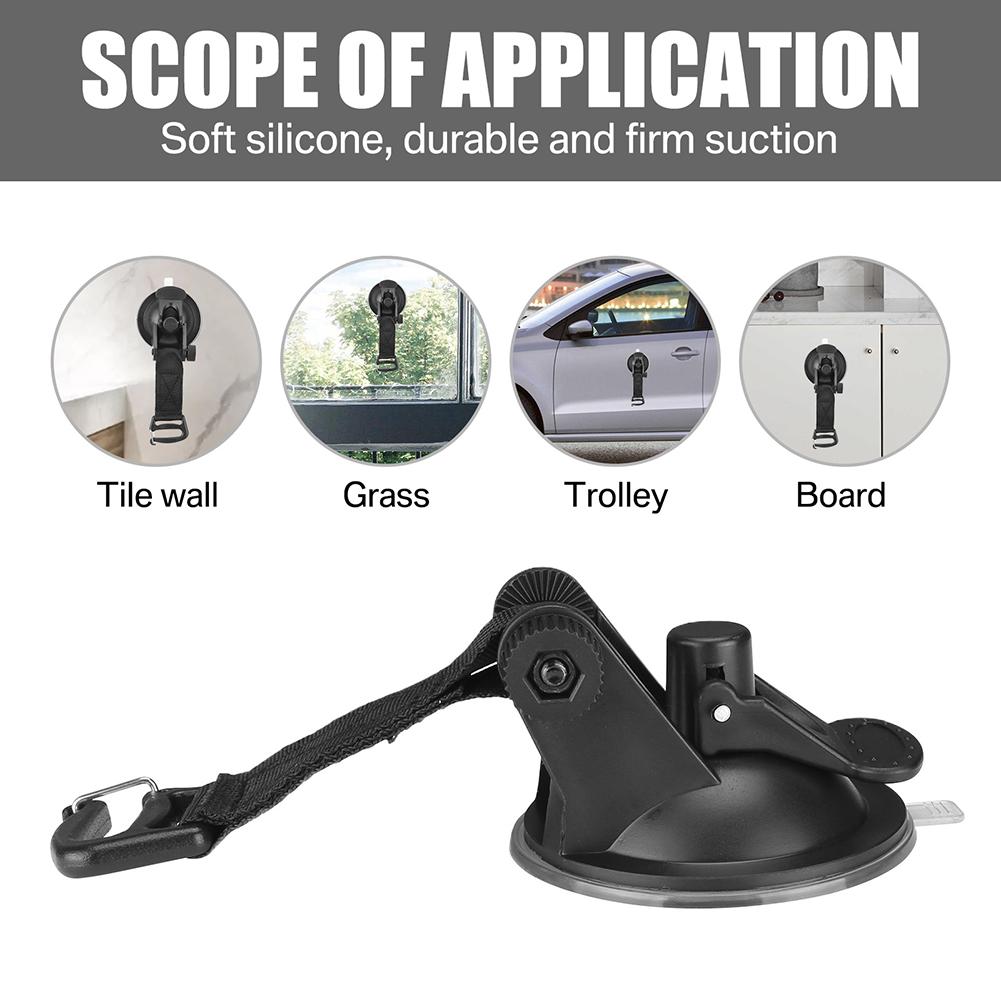 Tent Fixing Hook Hooks Car Travel Climbing Portable Clothes Rack Vacuum Heavy Duty Coat Hangers Suction Cups Camper