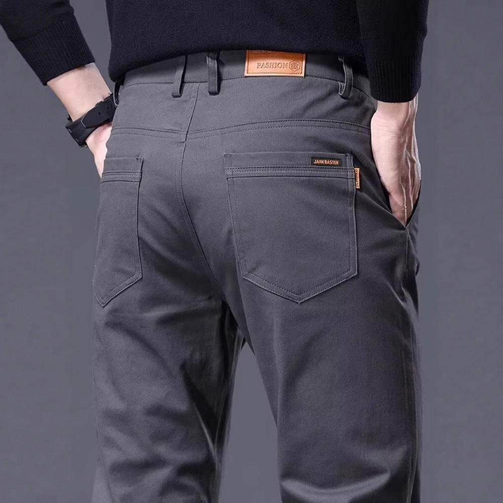 Light Casual Pants Men's Autumn New Straight Casual Pants High-end Slim-fitting Men's Casual Pants