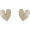 2026 French Retro Heart Stud Earrings for Women Girl Korean Love Drop Glaze Aesthetic Daily Life Minimalist Fashion Jewelry Gift