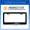 Waves License Plate Frame Ocean Wave Mounta License Plate Stainless Steel Parts Funny License Plate Decorative With Screws Size 12.3" X 6.3"