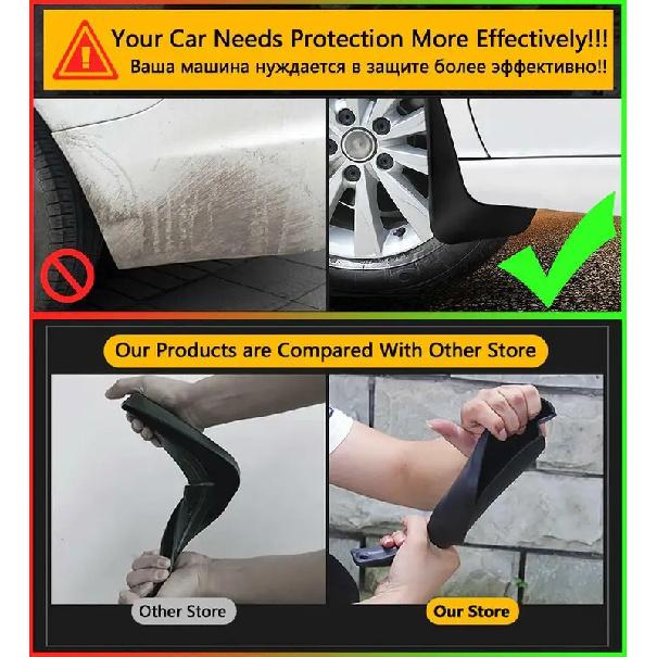 4Pcs Car Mud Flaps Splash Guard Mudguard Fender for 2014-2017 Toyota Corolla