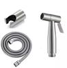 Modern Stainless Steel Handheld Adjustable Pressure Toilet Faucet Hose Attachment For Apartment Bathroom Bidet Sprayer Set