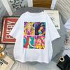 New T-shirt Princess Mermaid Print Unisex's and Unisex's Short-sleeved T-shirt Harajuku Summer Casual Street Wear Y2k Top