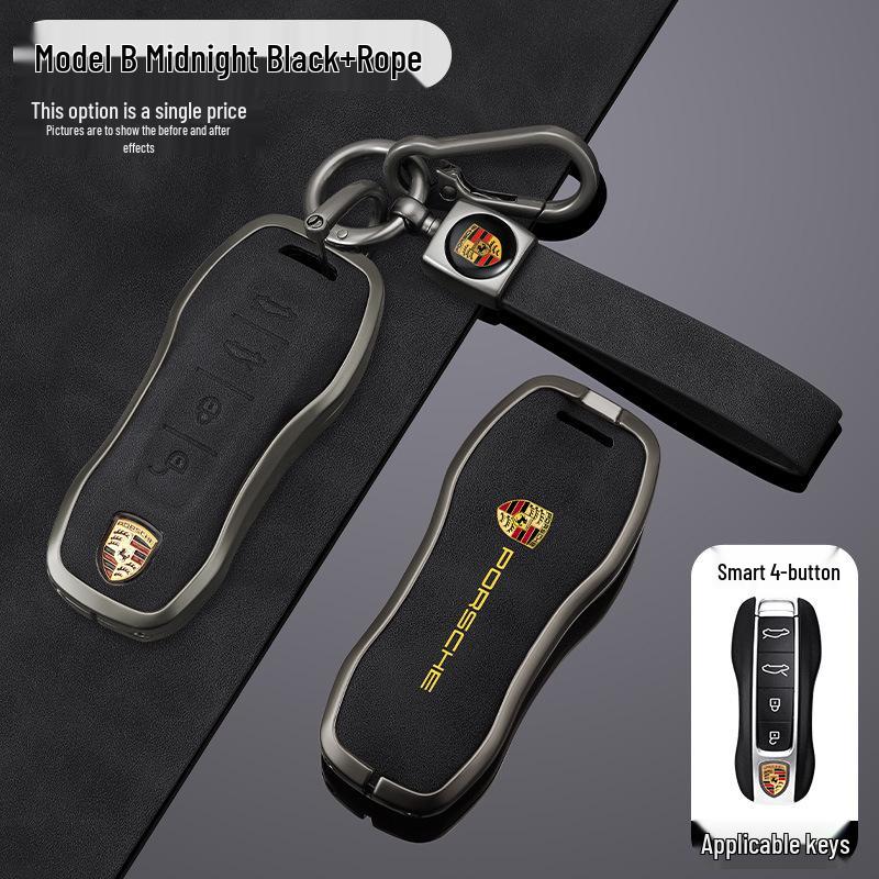 Funda de Carcasa para Llave Porsche para Cayenne, Panamera, Macan, 911, 718, Taycan