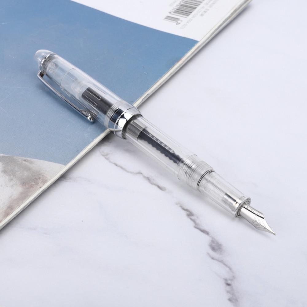 Iridium Nib Fountain Pen Transparent Ink Pen Stationery Writing Pen Writing Instrument