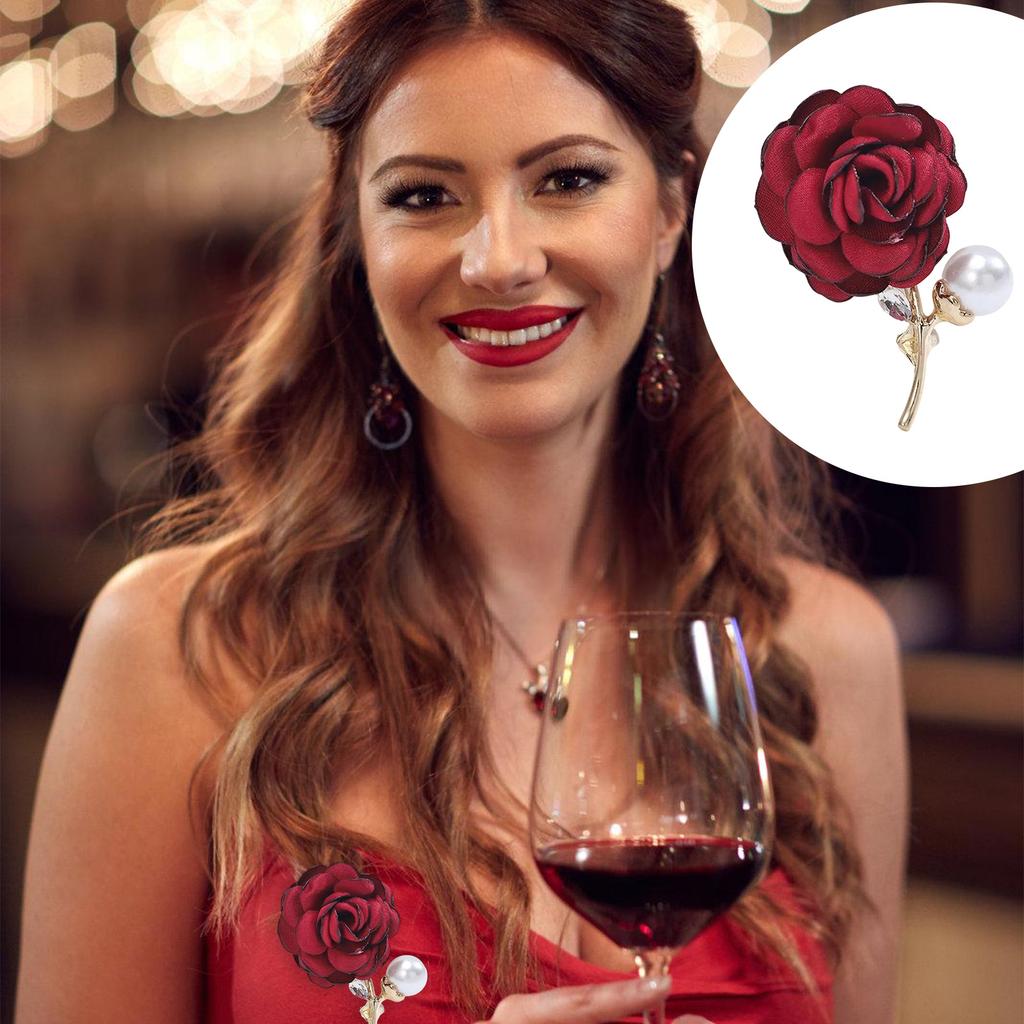 Broszka 3D w kształcie róży dla kobiet, kwiatowa broszka, przypinka do klapy, broszka do szala, broszka do sukni ślubnej na przyjęcie weselne