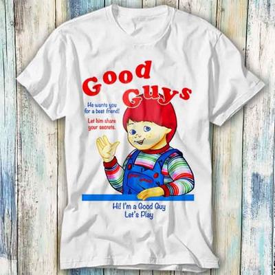 Good Guys Chucky Childs Play Horror Cult 80s T Shirt Meme Gift Funny Top Tee Style Unisex Gamer Movie Music 509
