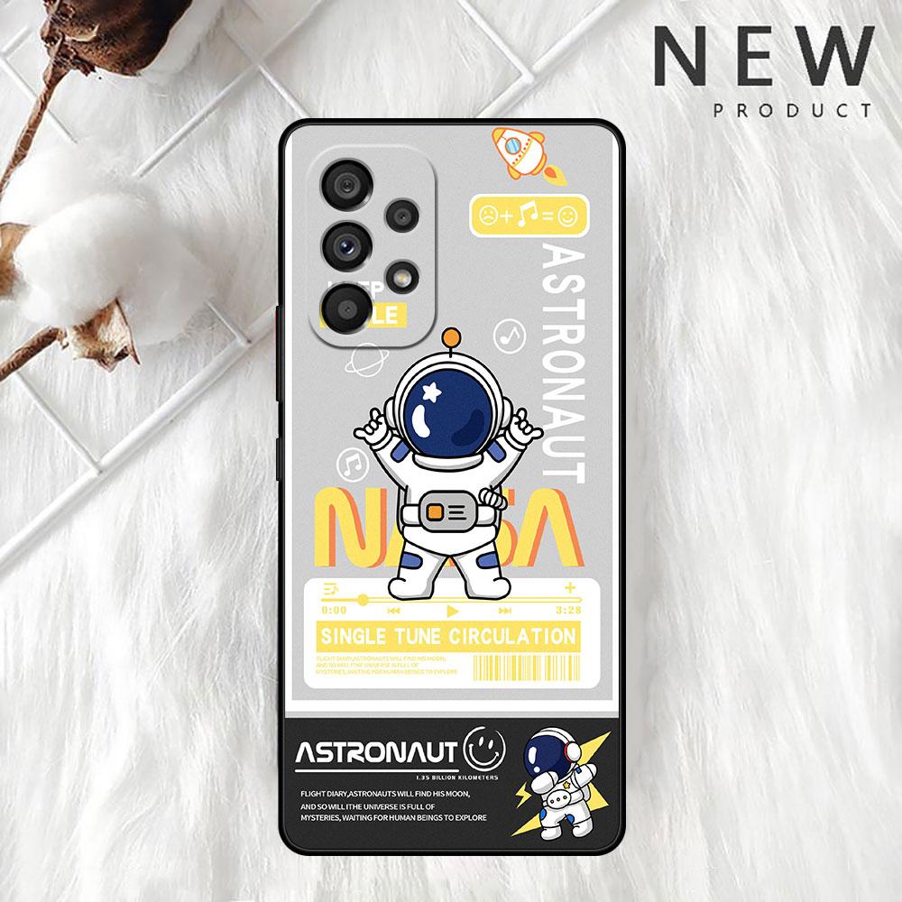 Modische coole Astronauten-Hülle für Samsung Galaxy A52 A12 A51 A32 A21s A71 A32 5G A12 A22 A53 A31 A13 A72 A02s A41 A03 Handyhülle