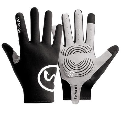 Outdoor Cycling Gloves Sports Fitness Non Slip Men Shock Proof Breathable Ice Silk Touch Screen Bicycle Mountain Cycling Gloves