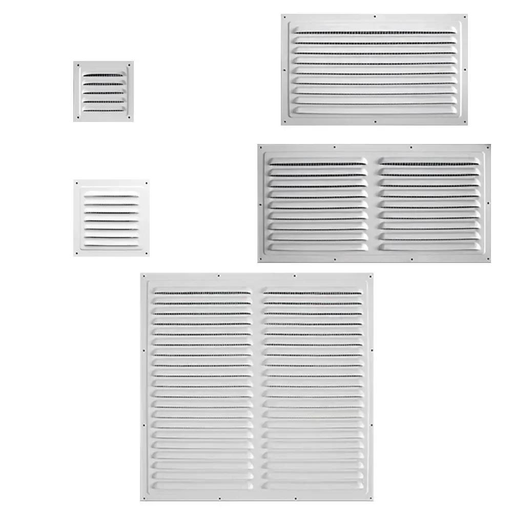 Metal Vent Covers, Square Soffit Ventilation Louvers, Aluminum Alloy Ventilation Grilles With Mesh Vents, Square Vents Tools