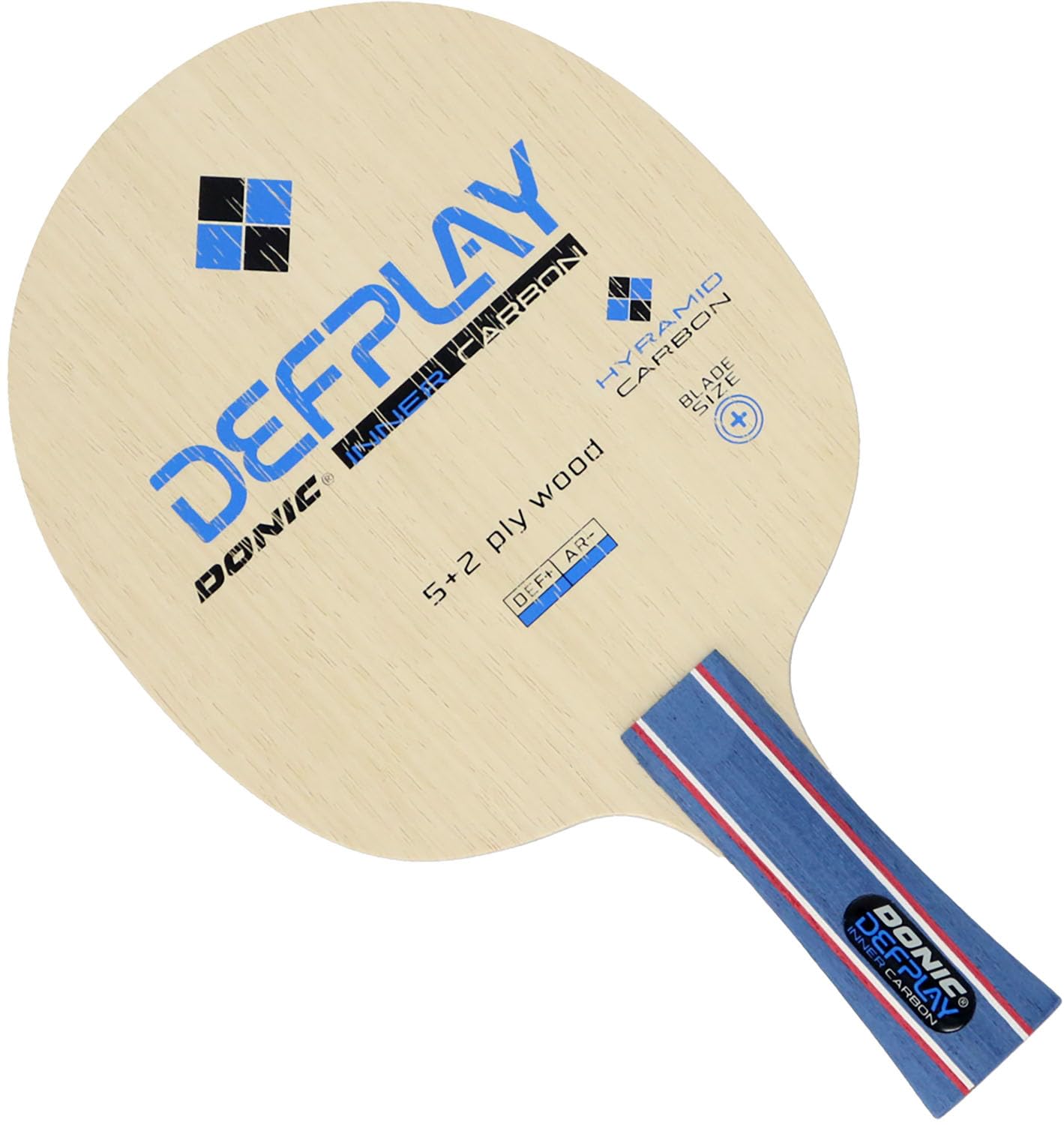 

DONIC Настольный теннис Shakehand Внутренний BL222FL Ракетка, Защитная, Defplay, Карбон, Расклешенная,