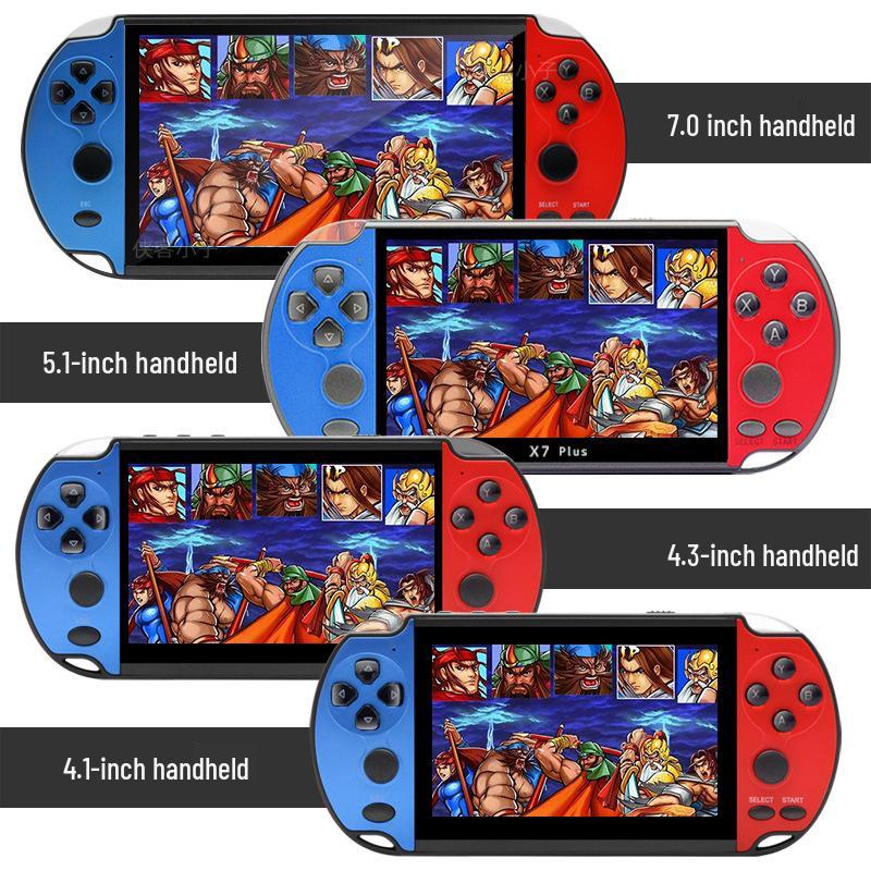 

X7 Двойной джойстик X12PLUS 7-дюймовая портативная игровая консоль Мини-аркада X12 PLUS Blue+Red 7.0-Inch