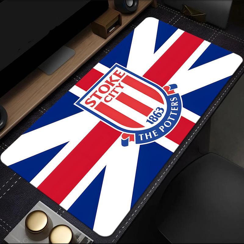 Stoke Football Club Mouse Pad, Rubber Base, Mouse Pad for Gamers and Office Use, Gaming Desk , Easy To Clean Mat Christmas fan gifts
