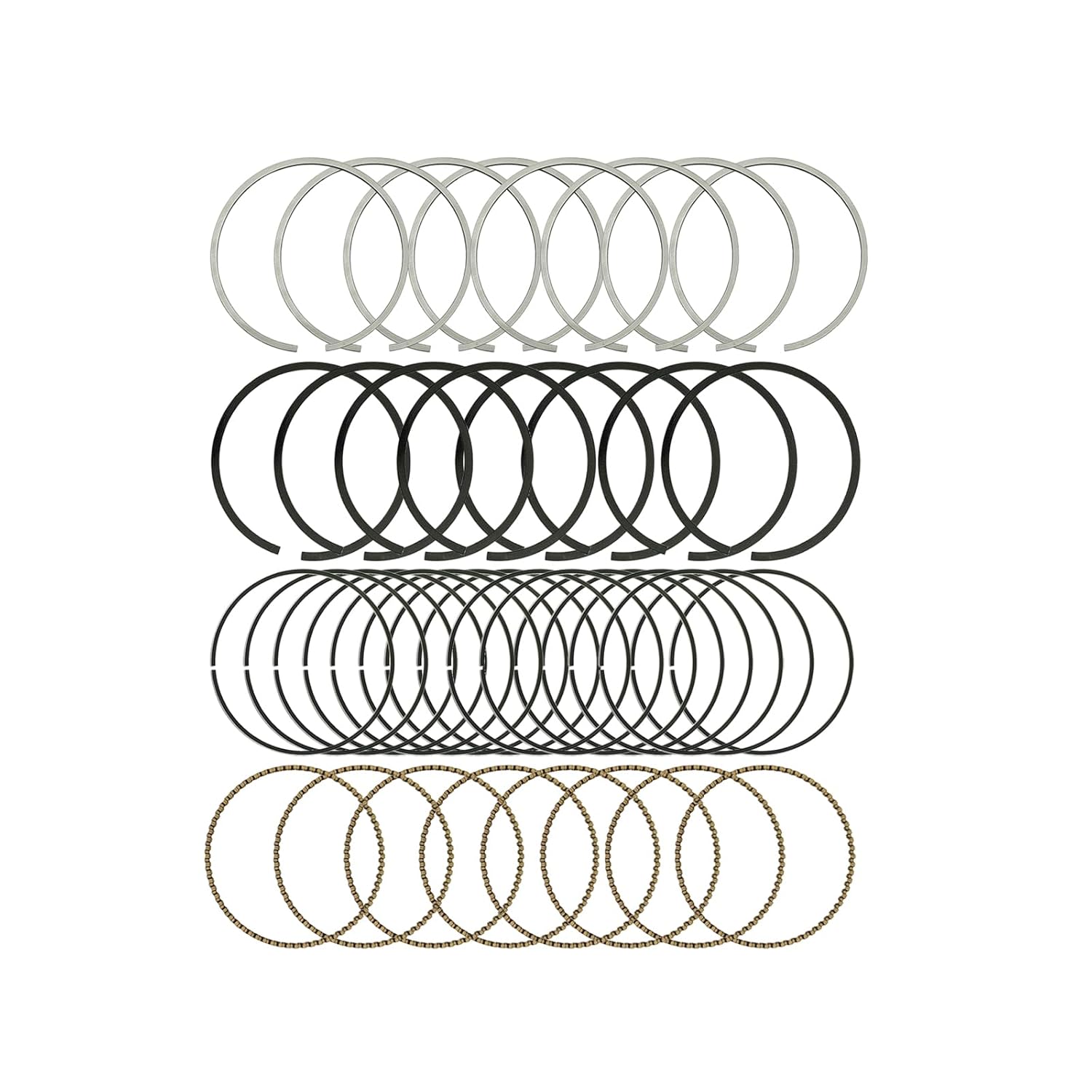 

Piston Rings, 41859CP STD Piston Ring Set Compatible with 1999-2016 Chevy/with GMC 4.8L 5.3L LS Engines