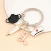 Keychain Set Men And Women Are Suitable For Quirky Style Nurse Doctor Mask Syringe Multi Color Pendant Accessories