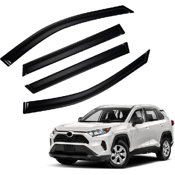 In-Channel Rain Guards Compatible With 2001-2005 Sport Trac 1997-2001 Mercury Mountaineer 1991-2001 Explorer Side Window Visor Wind Deflector Vent
