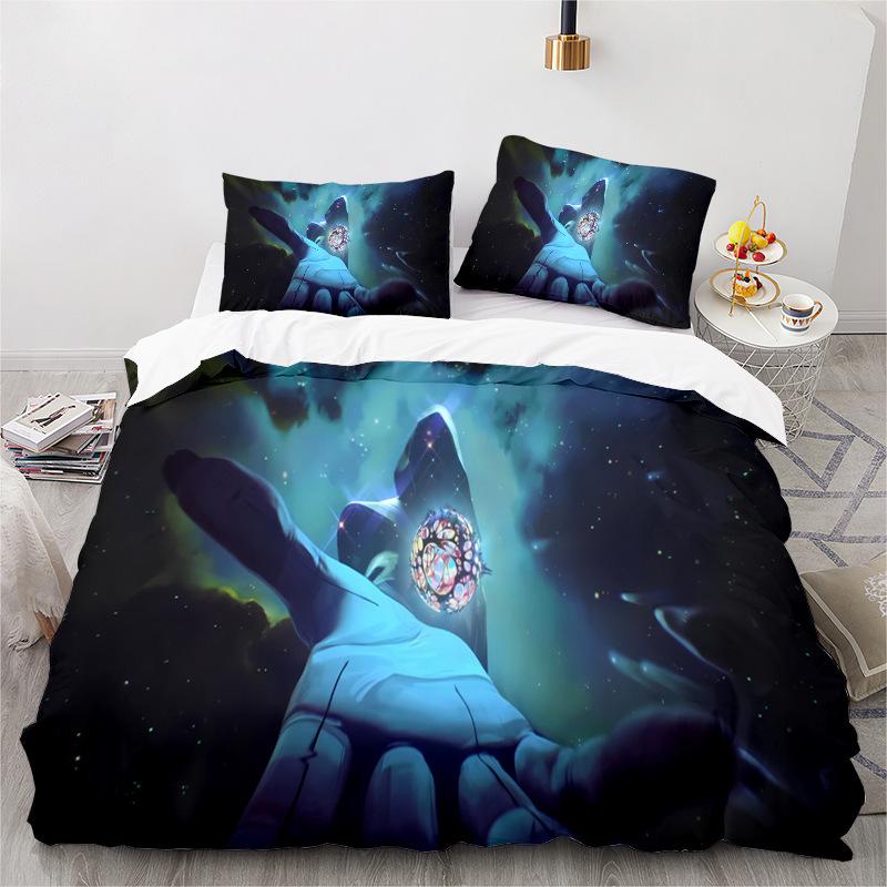 Animation Series 3D Digital Printing Three-Piece Bedding Kit Bed Sheet Quilt Cover