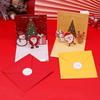 6Pcs/Set Blessing Christmas Pop-Up Cards Postcard New Year Greeting Cards Christmas Decoration