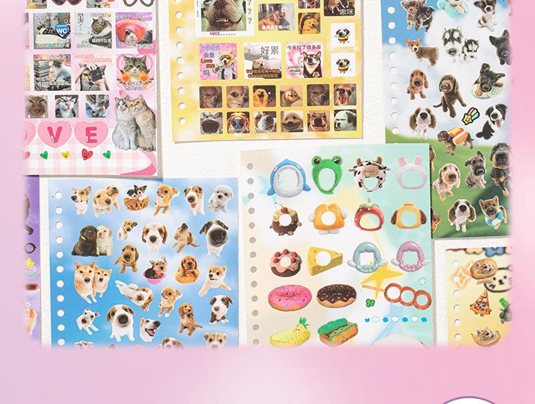 Yu Xian Cute Pet Battle Screen Protector & Journal Decor Sticker Book