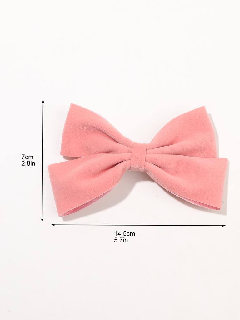 1PCS Velvet Hair Bows Hair Ribbon Clips Hair Accessories for Women Girls Toddlers Kids Baby