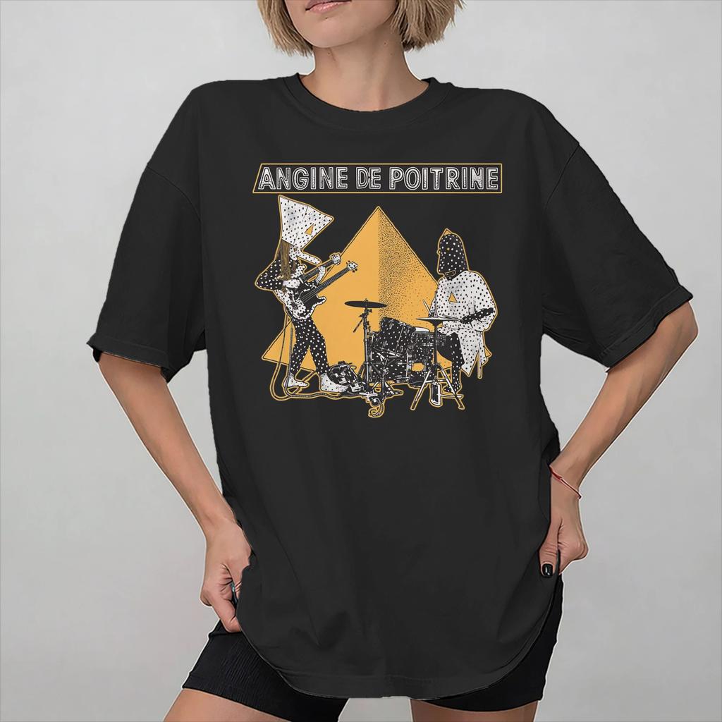 Angina Pectoris Band Merch Unisex Damen T-Shirts Reines Baumwoll-T-Shirt Grafik-T-Shirt Kleidung