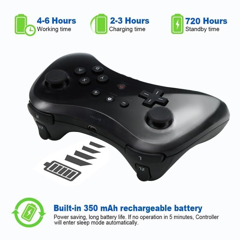 Für Wii U Pro Nintendo Controller Gamepad USB Bluetooth Kabellose Fernbedienung