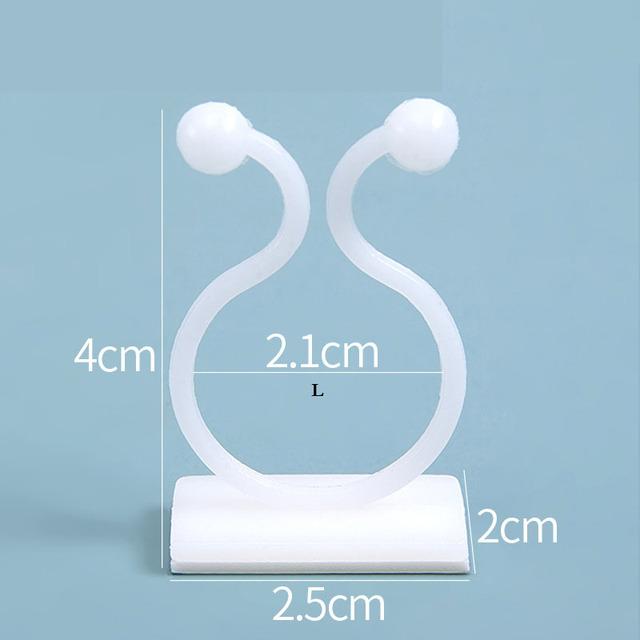 

Invisible Wall Rattan Clamp Plant Climbing Wall Clips Self-Adhesive Plant Fixator Vine Buckle Hook Rattan Fixed Clip Bracket 10pcs