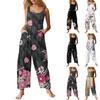 Womens Casual Overalls Jumpsuits Adjustable Straps Sleeveless Summer Cute Comfy Rompers With Pocket