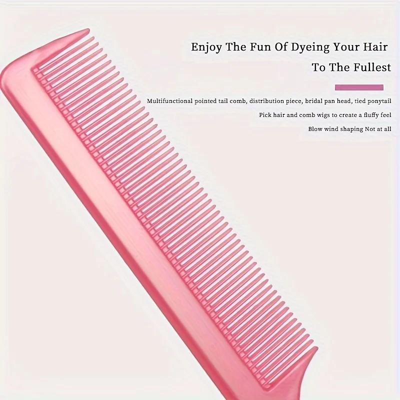 Precision Mouse Tail Comb - Fine Toothed Smooth Hair Comb with Stainless Steel Needles and Metal Comb - Durable and Fashionable