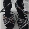 Neue Diamantbesetzte Latein-Tanzschuhe für erwachsene Frauen, Professionelle Tanzschuhe mit weicher Sohle, Mittlere Absätze für Damen