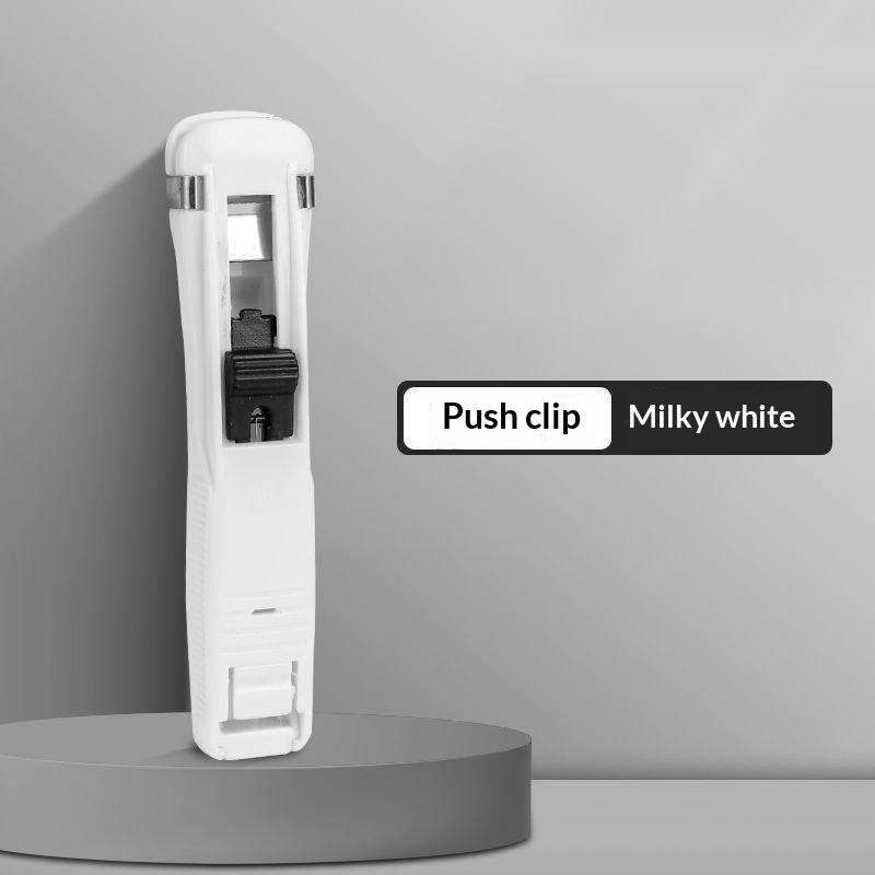 Portable Handheld Paper Clam Clip Dispenser Paper Clam Clip Dispenser With Paper Clam Clip Refills Mini Push Stapler Paper Clip