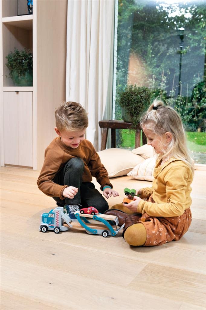 Scratch Wooden Car Carrier Wooden Toy Vehicle Slope Toy 6181098 Authentic