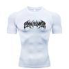 Abbigliamento Fitness Estivo Felpa a Compressione Manica Corta Uomo Corsa Asciugatura Rapida Top Palestra Allenamento Bodybuilding Maglietta