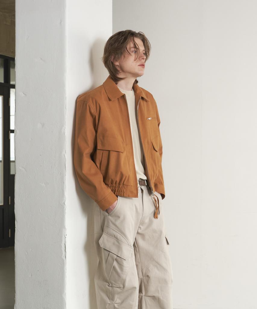 Sperone Suede Signature Crop Jacket (Camel)