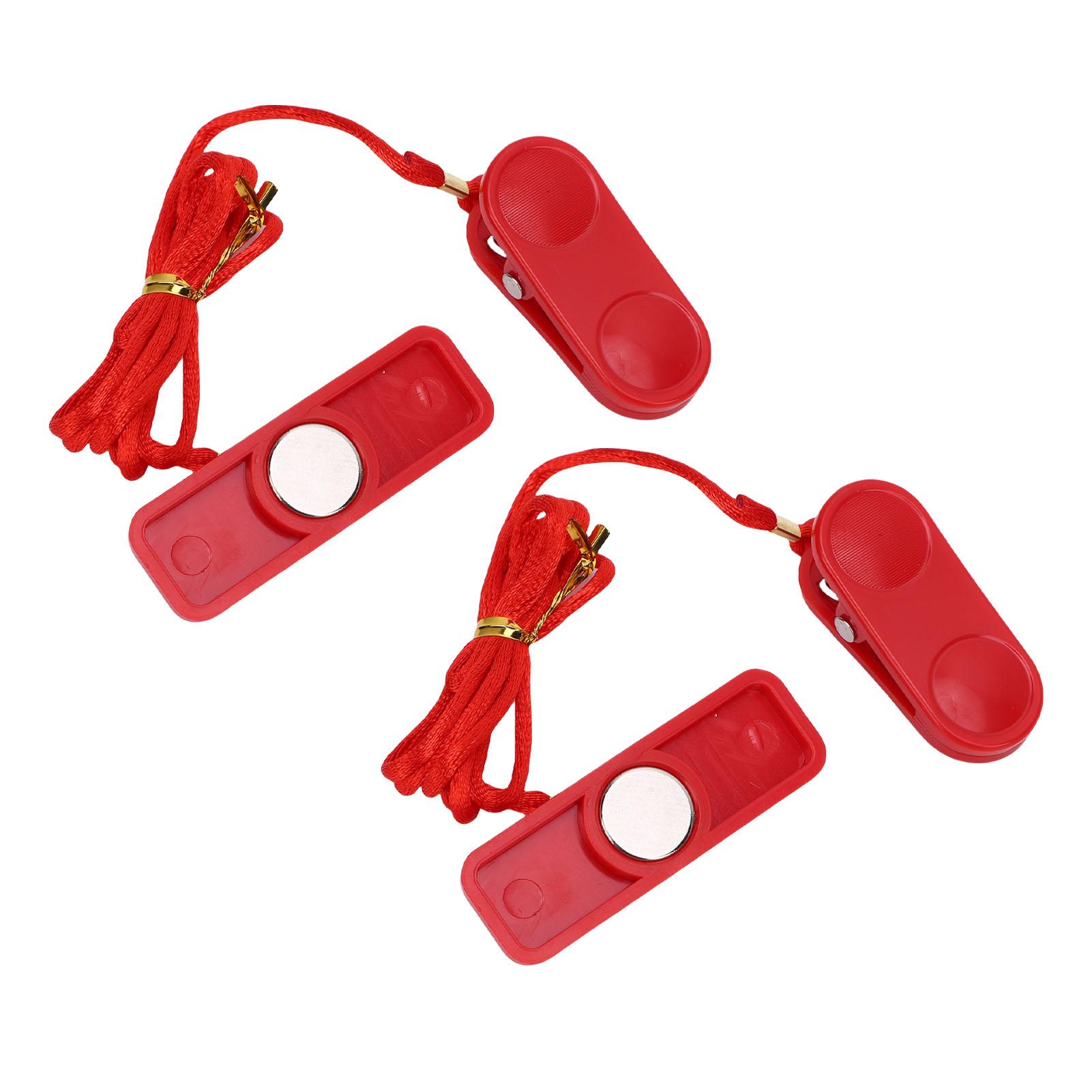 2KS Magnetický bezpečnostný kľúč na bežiaci pás Vhodný pre GTS7 M8 M9 ABS Bežiaci pás Magnetické Bezpečnostné zastavenie v prípade núdze red