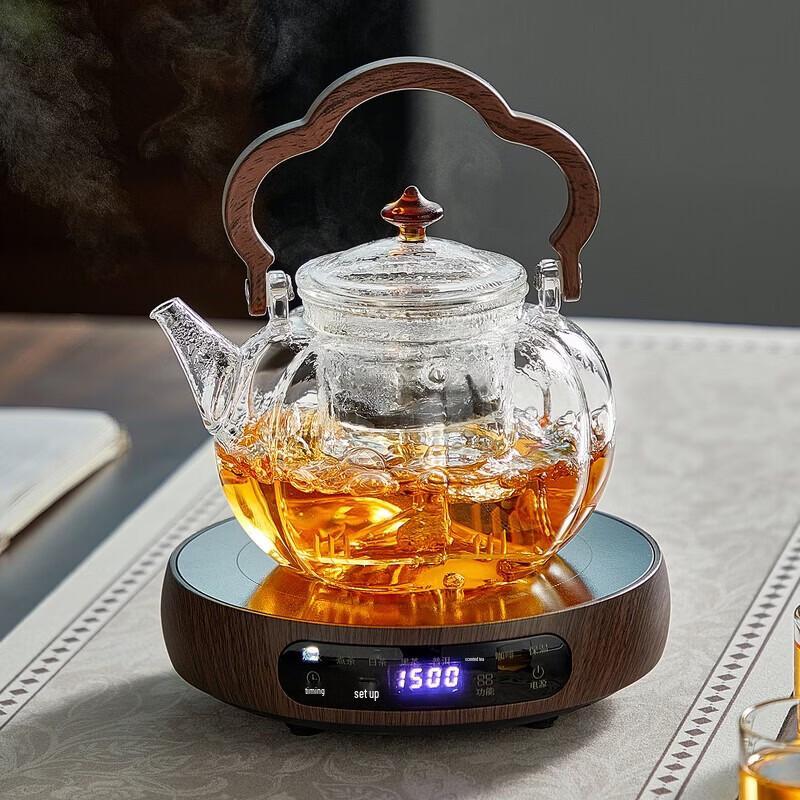 YIHUTEA Glass Teapot & Electric Ceramic Tea Stove Set