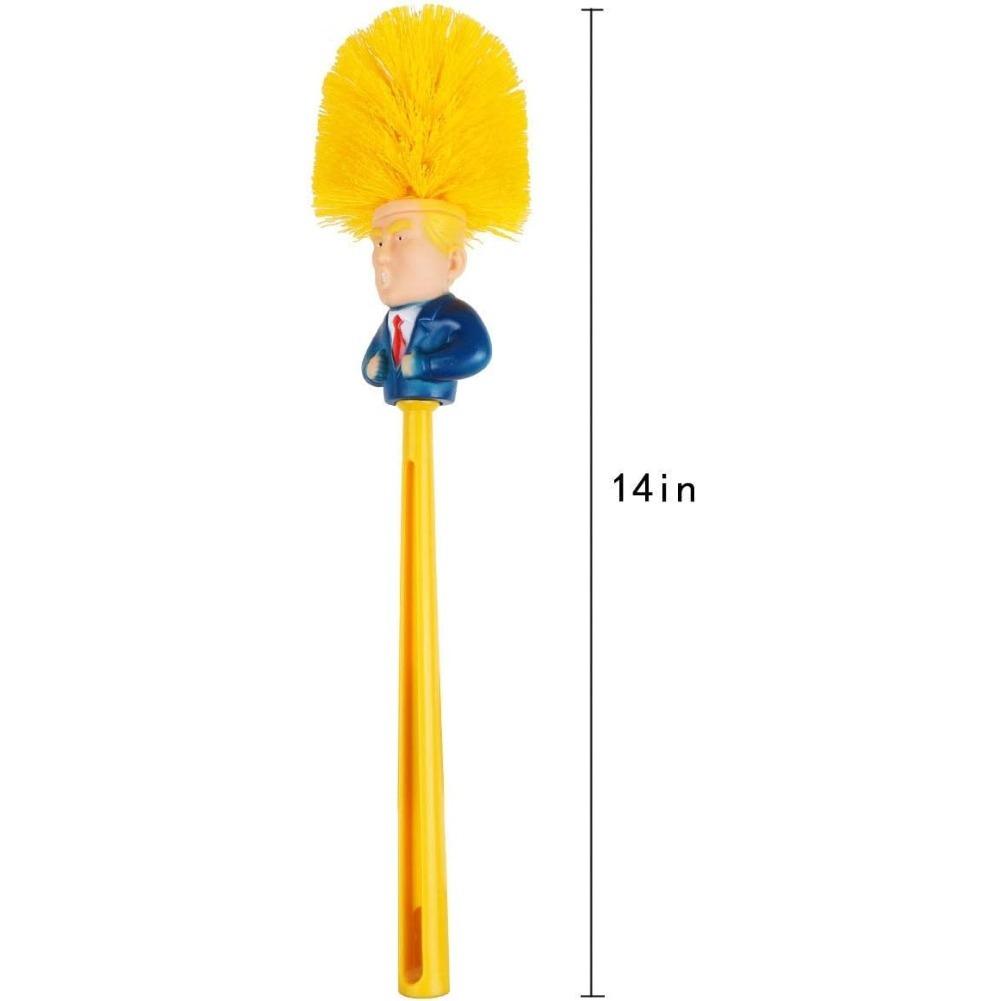 Funny Toilet Brush,Prank Toilet Brush Cleaner, Funny Toilet Scubber,Make Toilet Great Again, Commander In Crap (Thumb Up Toilet Brush)