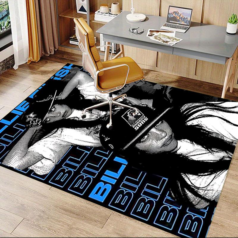 Billie Eilish Fashion Carpet For Playroom Bedroom Living Room Sofa Home Decorkids Game Area Rug Nonslip Floor Mat