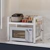 Retractable Metal Kitchen Storage Rack Adjustable Oven Storage Shelf  Seasoning Storage