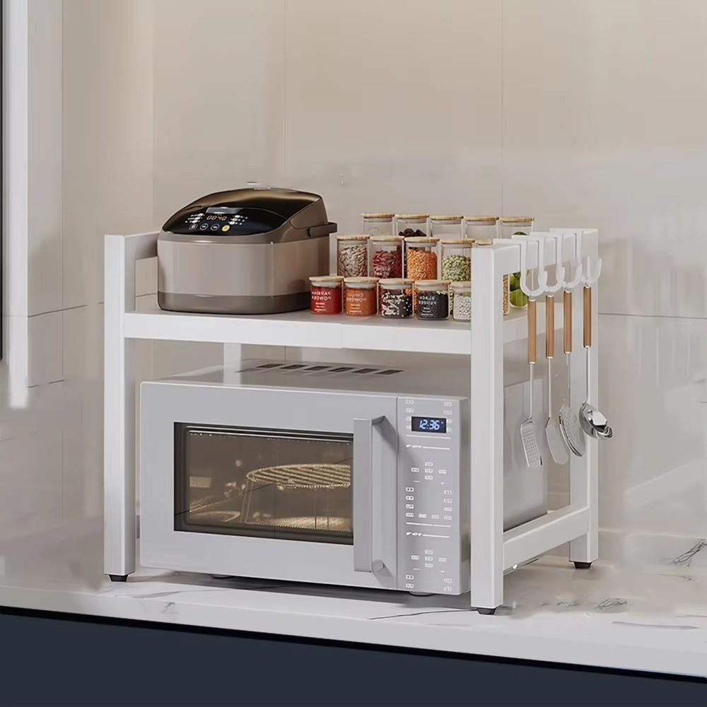 Retractable Metal Kitchen Storage Rack Adjustable Oven Storage Shelf  Seasoning Storage