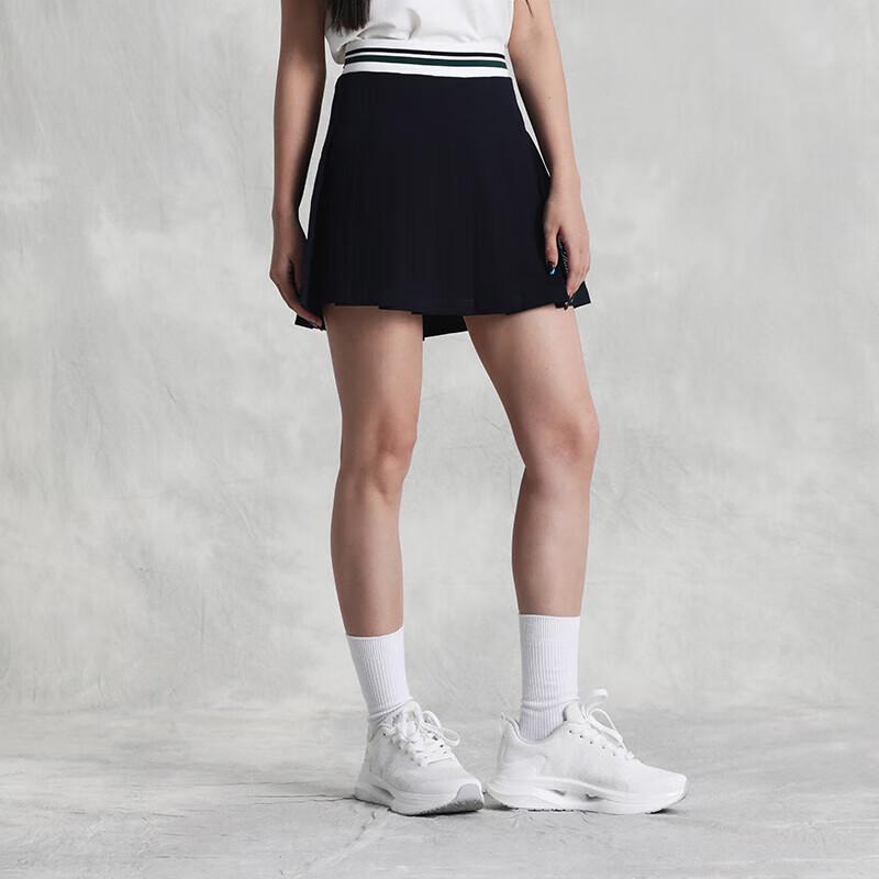 Kappa Women's Retro Color-Block Pleated Mini Skirt