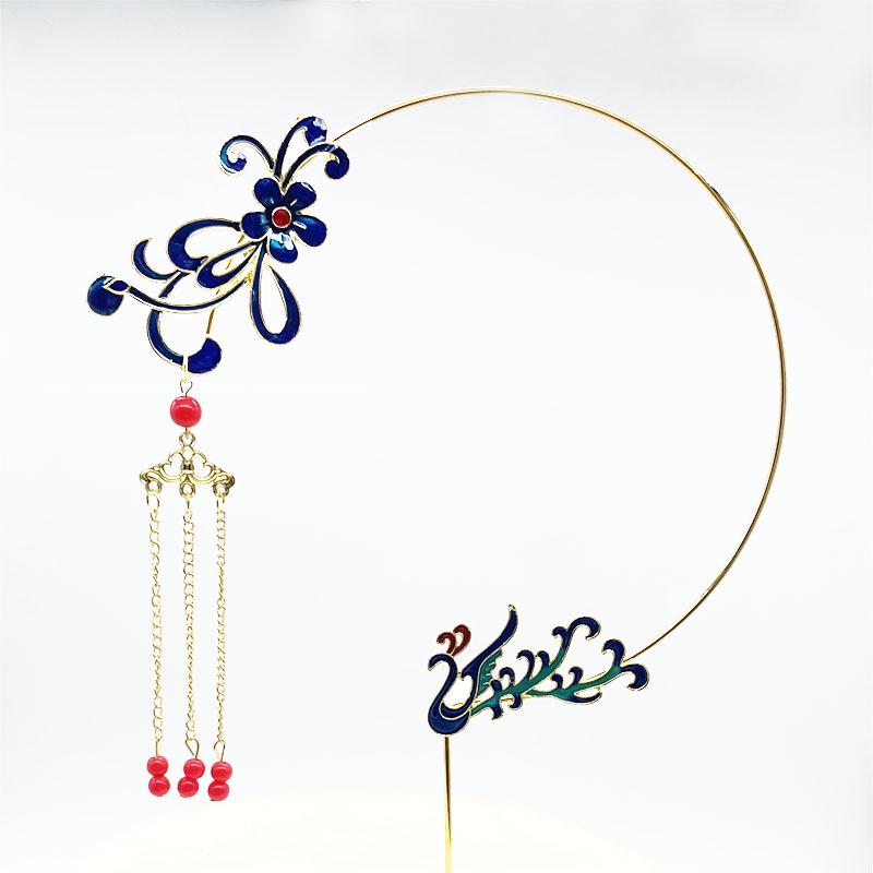 

Китайські Топери для Заручинного Торта: Весільні картки з китицями та прикраси «Подвійне щастя»