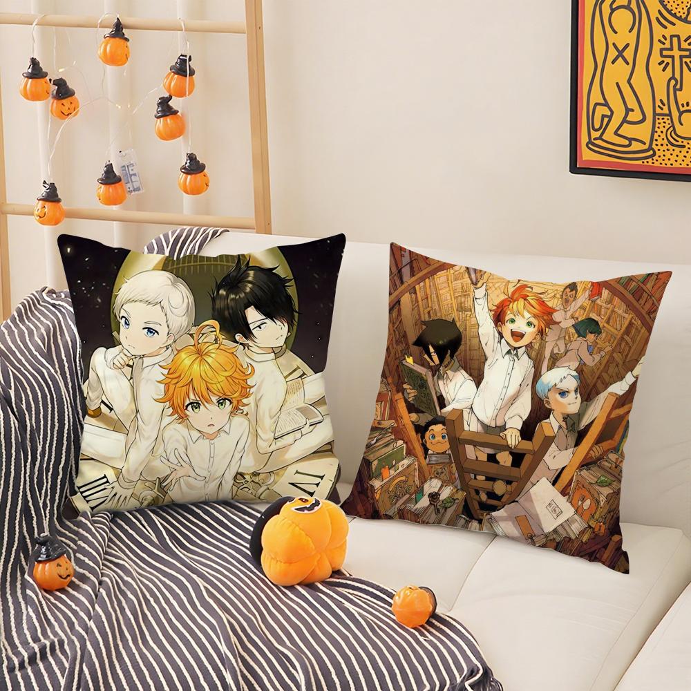 The Promised N-Neverland Pillow Case Pattern Printed Pillowcase For Living Room Sofa Cushion Cover & Bedroom Decor